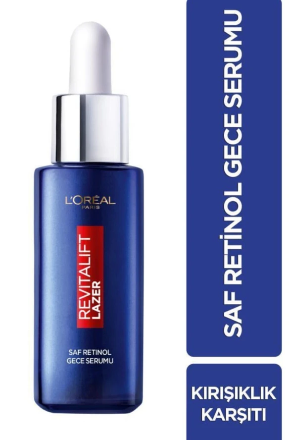 LOreal  Revitalift Lazr Saf Retinl Gece Sermu 30ml