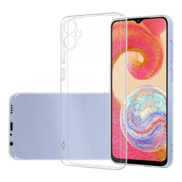 Samsung Galaxy A05 Kılıf Şeffaf Silikon Hibrit Case Kapak