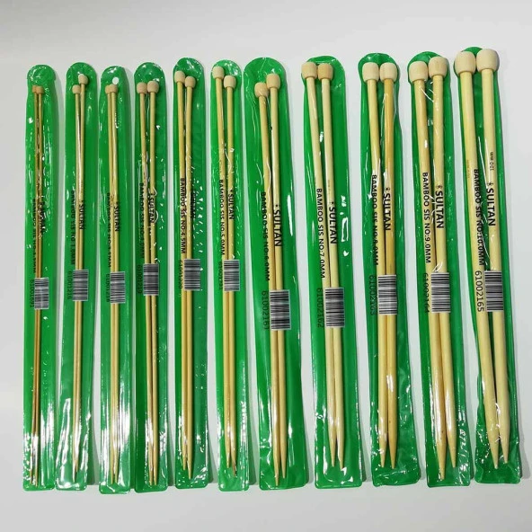 Sultan Bamboo Örgü Şişi 35 Cm - 3