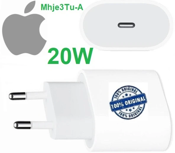 Apple iphone 13 20W Hızlı Şarj Kafası USB-C MHJE3TU-A KABLOSUZ