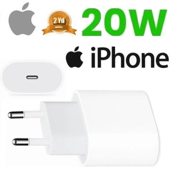 Apple iPhone 13 Pro 20W Hızlı Şarj Kafası USB-C MHJE3TU-A KABLOSUZ