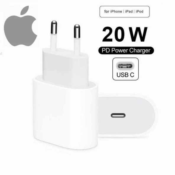 Orjinal Apple iPhone 13 Pro Max 20W Hızlı Şarj Kafası USB-C MHJE3TU-A KABLOSUZ