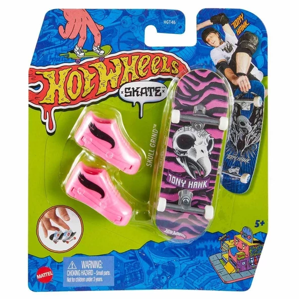 HGT46 Hot Wheels Skate Parmak Kaykay ve Ayakkabı Paketleri