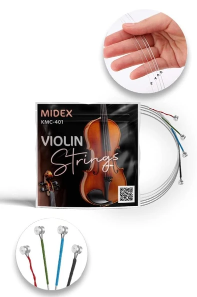 Midex Kmc-401 Keman Teli Profesyonel (1 Takım) ürün görseli 1