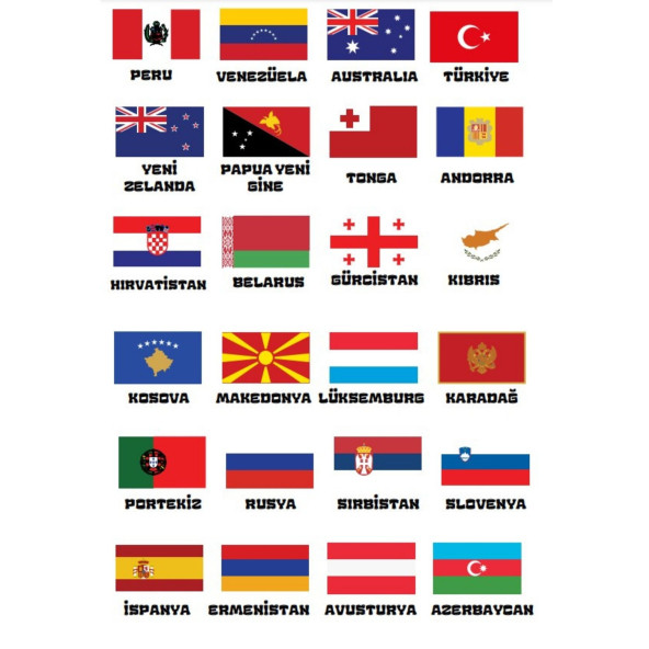 Dünya Bayrakları Boyama Kitap Seti (2 Kitap) - 2