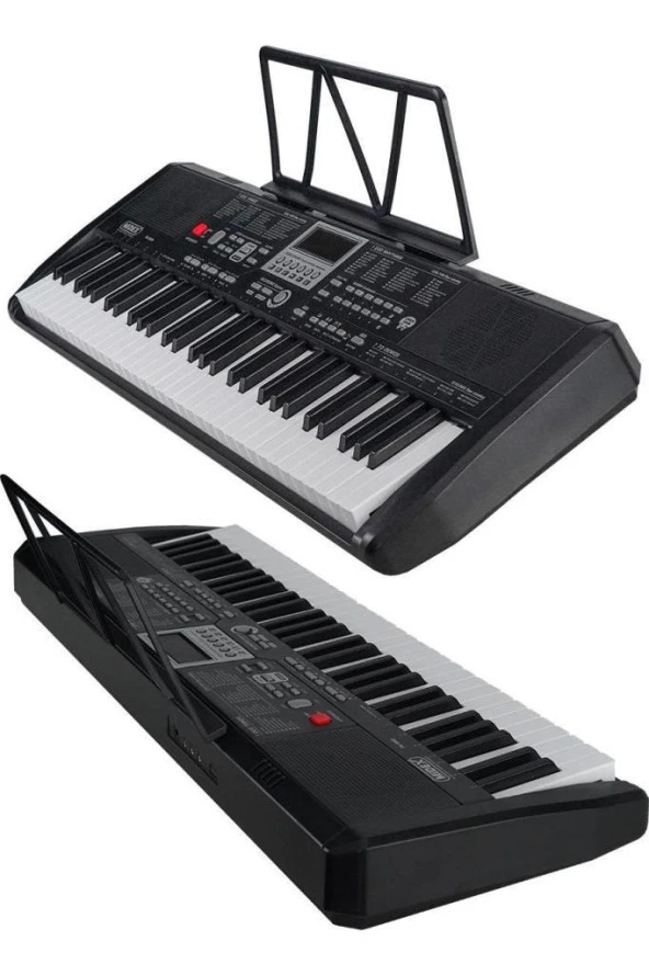 Midex PS-1800BK-H 61 Tuşlu Kaliteli Org Dijital Ekranlı Kulaklık Çanta Notalık Adaptör Sticker Öğrenim Metodu - 4