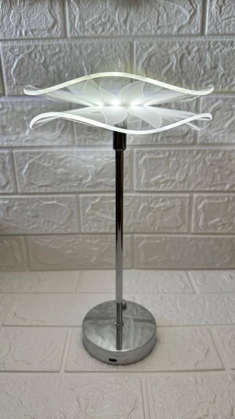 LW-17 Şarjlı Ayçiçek Kristal Elmas Masa Lambası Dokunmatik Romantik Akrilik Led Gece Lambası - 3