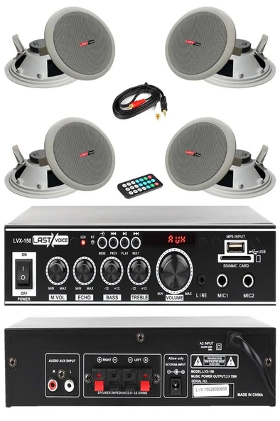 Lastvoice Ekonomi Ceiling Paket-4 Anfi ve Tavan Hoparlörü Seti ürün görseli
