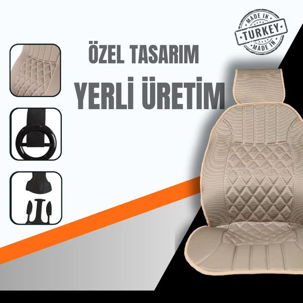 Space Oto Koltuk minderi, Volkswagen araçlara uyumlu 2'li set özel tasarım minder - Resim 5