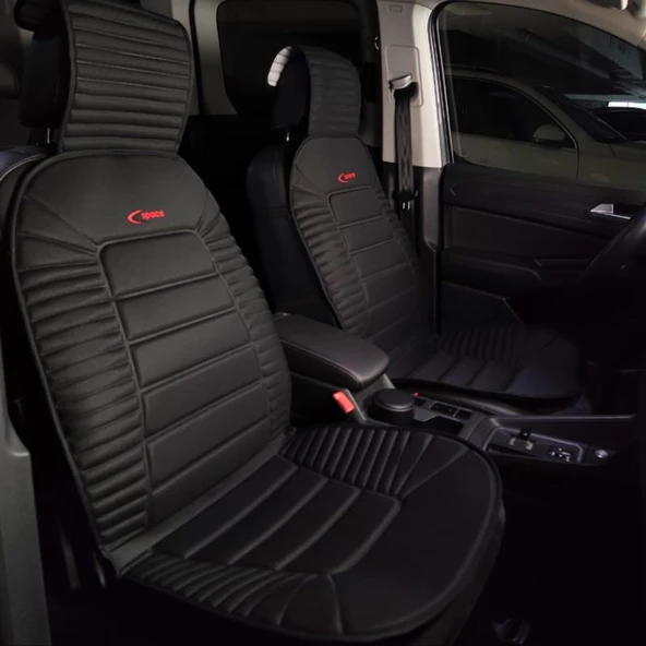 Space Oto Koltuk minderi, Dacia araçlarla uyumlu 2'li set özel tasarım minder - Resim 11