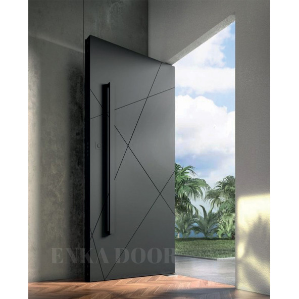 Enka Door Villa Giriş Kapısı Pivot Kapı Kale Yarı Merkezi Kilit Sistemli Model Capri