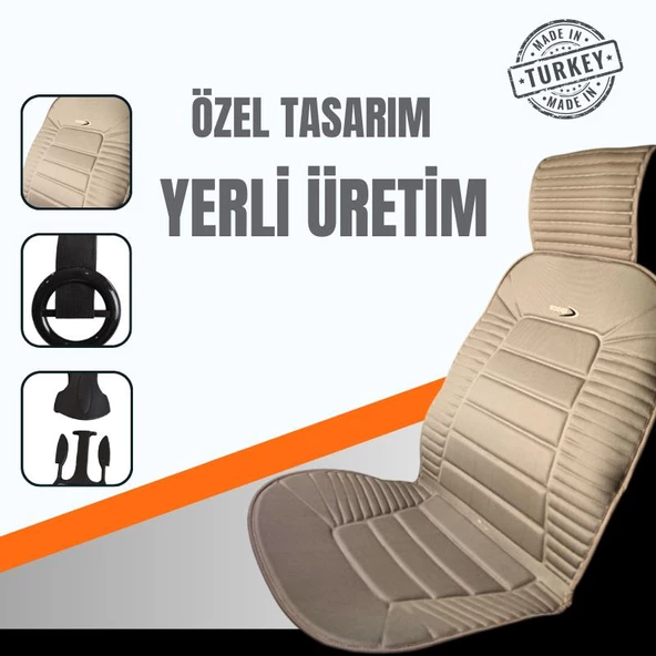 Space Oto Koltuk minderi, Volkswagen araçlarla uyumlu 2'li set özel tasarım minder - 10