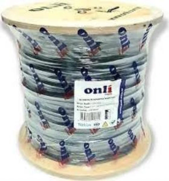 Onli ON-5001 2+1 1x0,50 mini Coax 2x0,50mm 500 metre CCA Kamera Kablosu