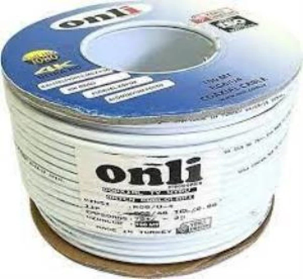 Onli RG6-U4 48 Tel 0,90 CCS-AL 100 metre Anten Uydu Kablosu ürün görseli