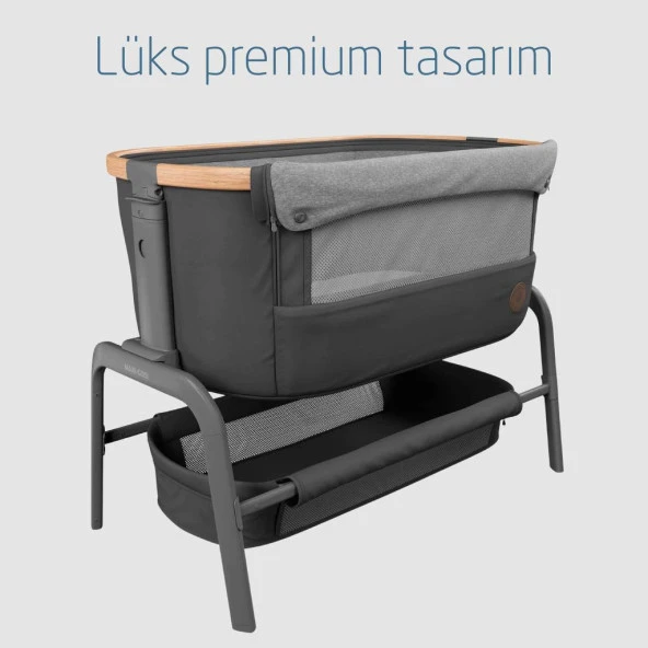 Maxi Cosi Iora Katlanabilir Anne Yanı Beşik Beyond Graphite Eco - 4