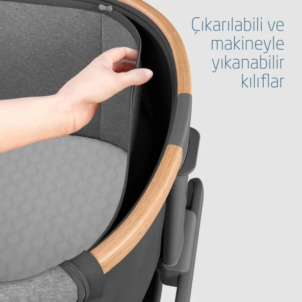 Maxi Cosi Iora Katlanabilir Anne Yanı Beşik Beyond Graphite Eco - 7