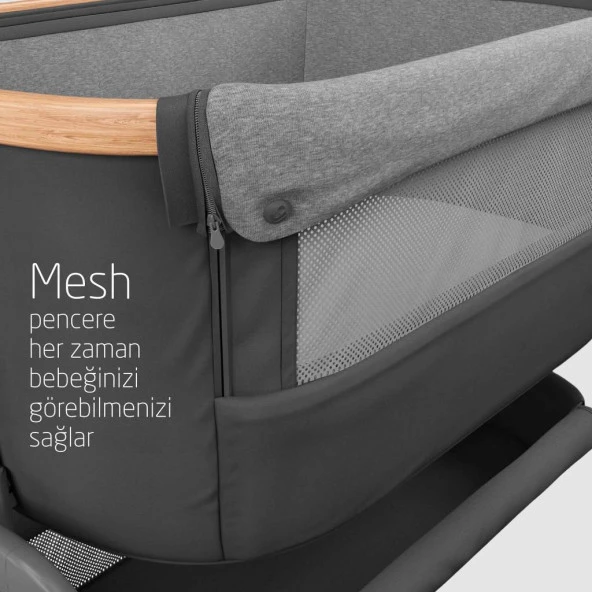 Maxi Cosi Iora Katlanabilir Anne Yanı Beşik Beyond Graphite Eco - 11