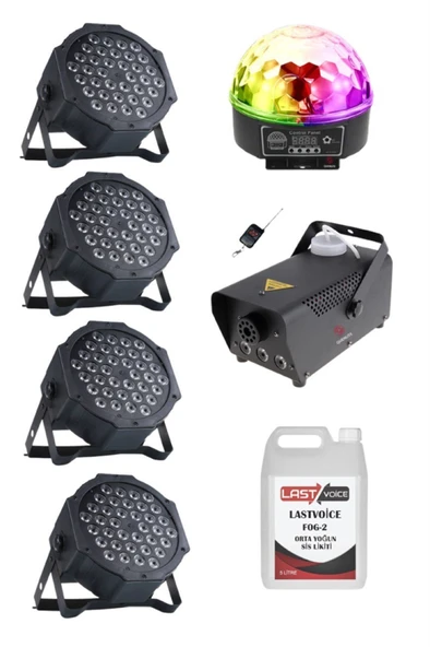 Quenlite Free Paket-2 Sahne Işık Sistemi Seti ( Top Küre Led Par Sis Makinası) ürün görseli