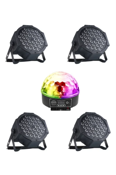 Quenlite Free Paket-1 Sahne Işık Sistemi Seti ( Top Küre Led Par) ürün görseli 1