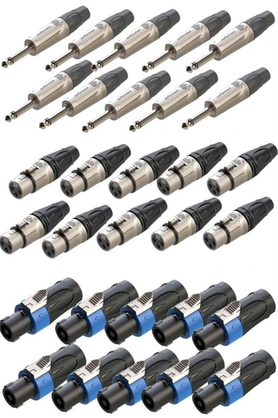 Lastvoice Connection Paket-4 Jak XLR Speakon Konnektör Paketi ürün görseli