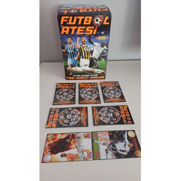 futbol ateşi 2024 taş kağıt makas oyun kartları 30 x 2 toplam 60 adet & kutusuz