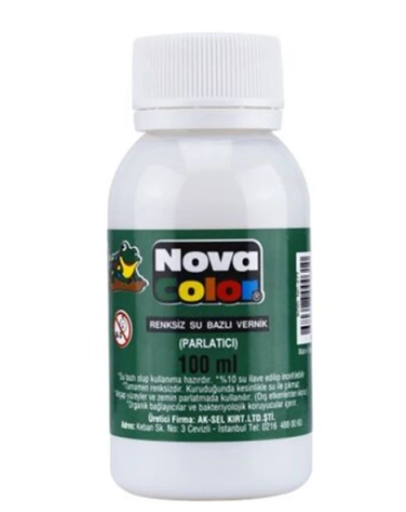 Nova Color Su Bazlı Vernik 100Ml Parlak