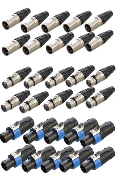 Lastvoice Connection Paket-3 Jak XLR Speakon Konnektör Paketi ürün görseli 1