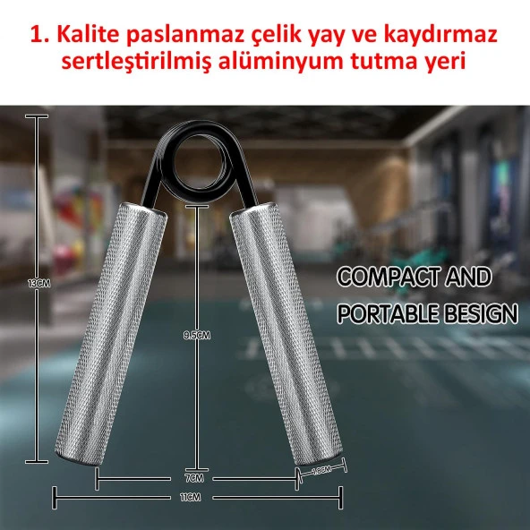 Valkyrie 6 Adet Profesyonel El Yayı Seti 1. Kalite Alüminyum Saplı Paslanmaz Çelik Yay - 6 Farklı Zorluk - 4