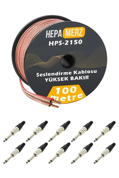 Hepa Merz Connection Paket-11 Hoparlör Kablosu Jak Konnektör Paketi ürün görseli 1