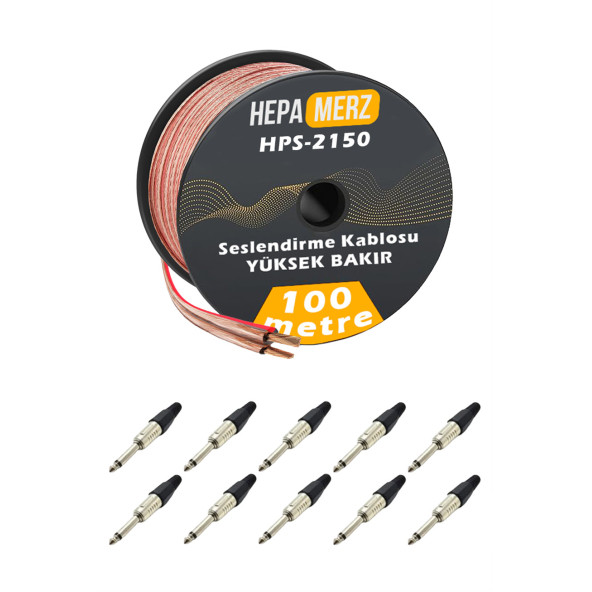 Hepa Merz Connection Paket-11 Hoparlör Kablosu Jak Konnektör Paketi