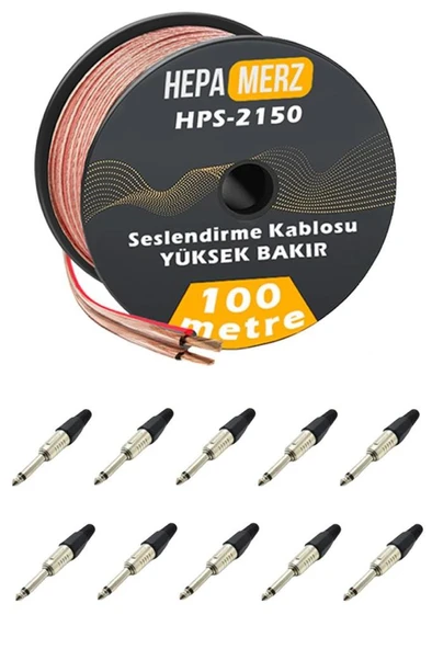 Hepa Merz Connection Paket-15 Hoparlör Kablosu Jack Konnektör Paketi ürün görseli 1