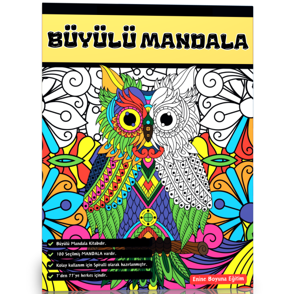 Büyülü Mandala Boyama Kitabı (Herkes İçin)