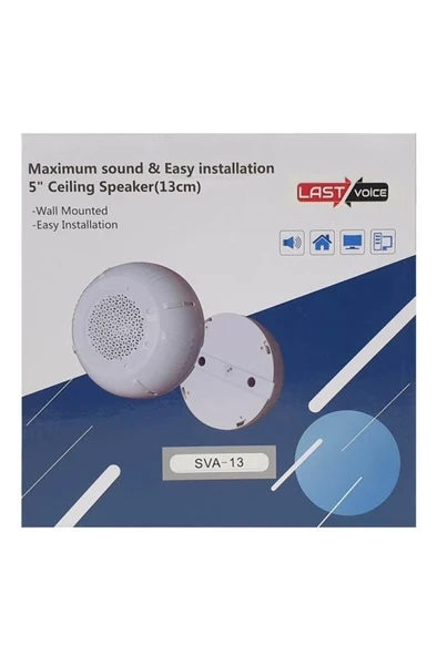 Lastvoice Sva-13 Sıva Üstü Alçıpan Tavan Hoparlörü 13 cm 10 Watt - Resim 2