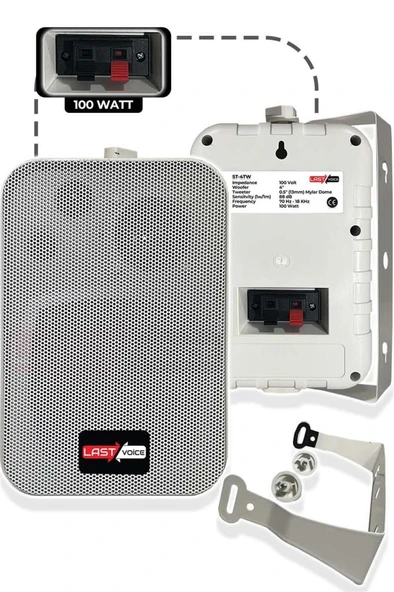 Lastvoice Double Paket-7 Anfili Duvar ve Tavan Hoparlör Seti - Resim 3