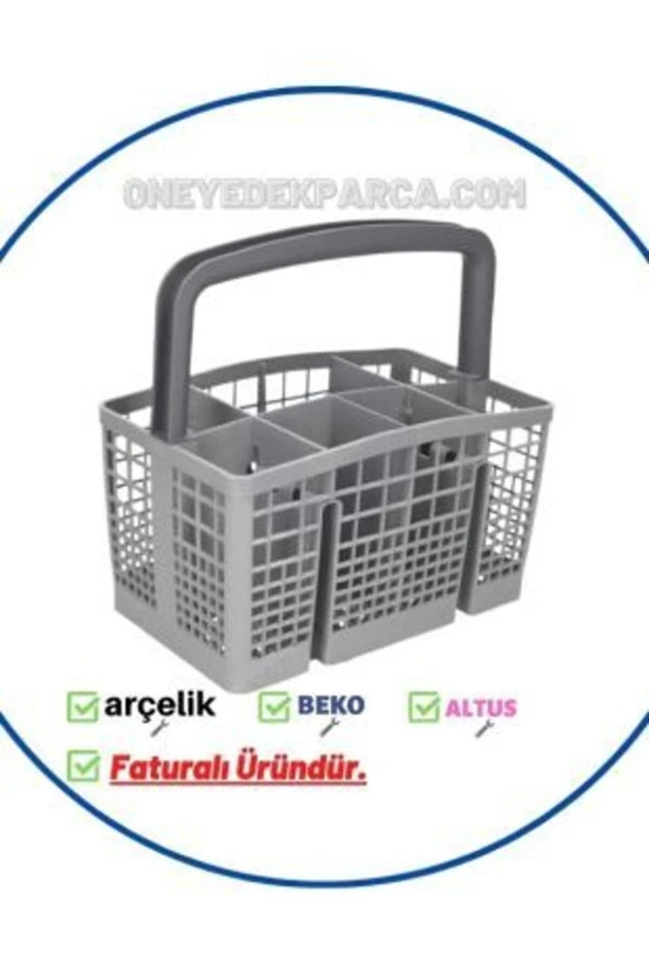 Beko 3903 I Bulaşık Makinesi Çatal Kaşık Sepeti Kaşıklık (Yeni Tip)