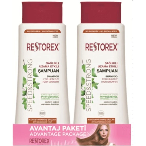 Restorex Kuru ve Yıpranmış Saçlar Şampuan 500 ml 2'li