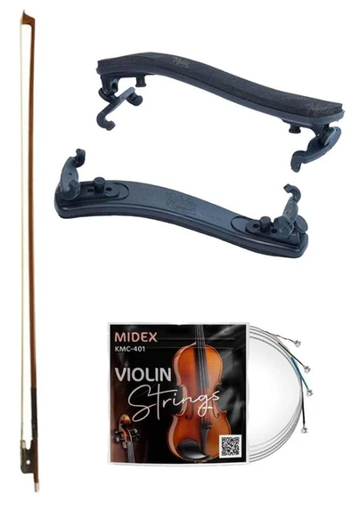 Midex YG-24KYT Çocuk Kemanı Yastığı Yayı ve Teli (1/4 ve 1/2 Uyumlu) ürün görseli 1