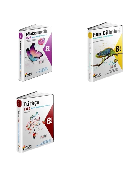 LGS 8.Sınıf Matematik Fen Bilimleri Türkçe BTS Soru Bankası