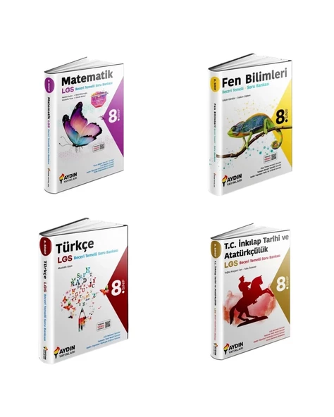LGS 8.Sınıf Matematik Fen  Türkçe İnkılap BTS Soru Bankası