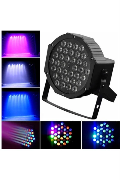 Quenlite Par-136X Led Par Sahne Işık Sistemi 1x36 Watt RGB DMX512 ürün görseli
