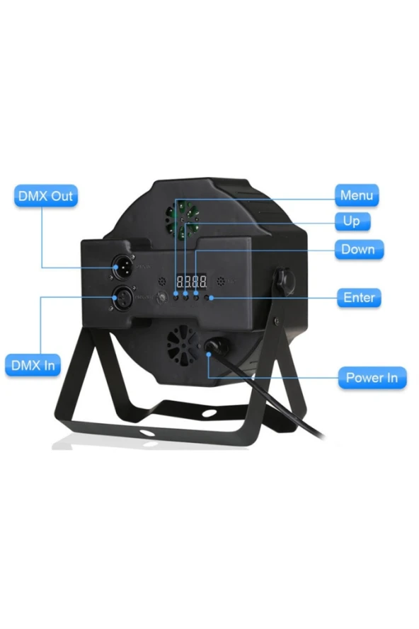 Quenlite Par-136X Led Par Sahne Işık Sistemi 1x36 Watt RGB DMX512 - 4