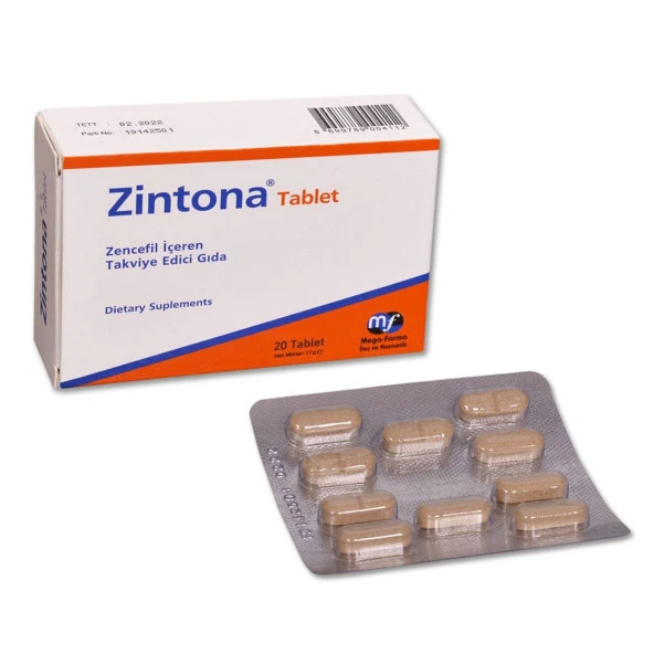 Zi̇ntona Zerdeçal 20 Tablet