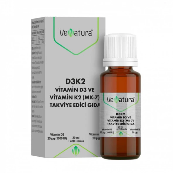 VeNatura D3 K2 Damla 20 ml