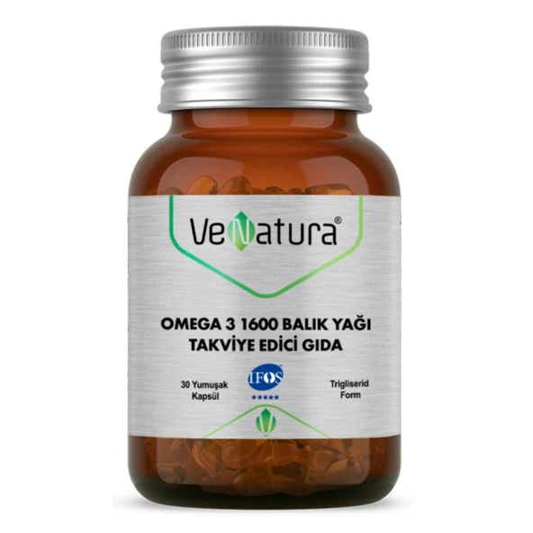 VeNatura Omega 3 1600 Balık Yağı 30 Kapsül