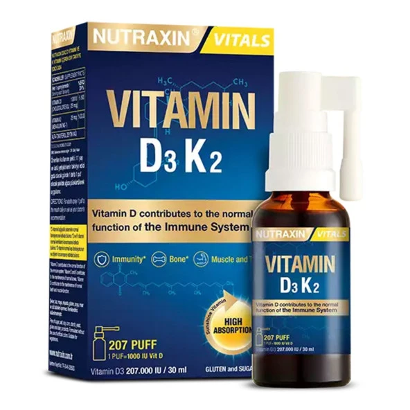 Nutraxin Vitamin D3K2 Sprey 30 ml