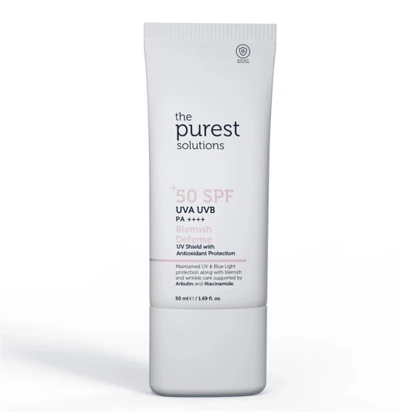 The Purest Solutions Blemish Defense Antioksidan Destekli Lekeli Ciltler İçin Güneş Kremi Spf50+ 50 Ml