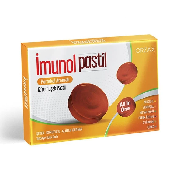 İmunol Portakal Aromalı 12 Pastil