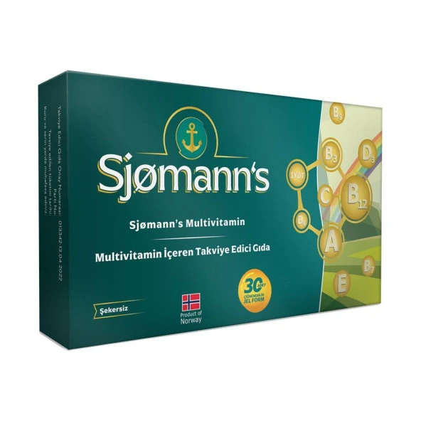 Sjomann's Multivitamin 30 Çiğnenebilir Jel Tablet