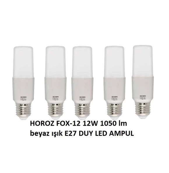 HOROZ FOX-12 12W E27 6400K BEYAZ LED AMPUL (5 ADET)