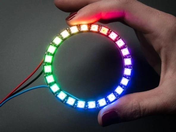 CJMCU 16 LED'li WS2812 5050 RGB LED Modülü - Resim 2